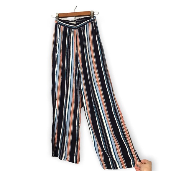 Love to be Spoiled | Colorful Striped High Rise Wide Leg Pants Boho Fest… - Picture 7 of 10
